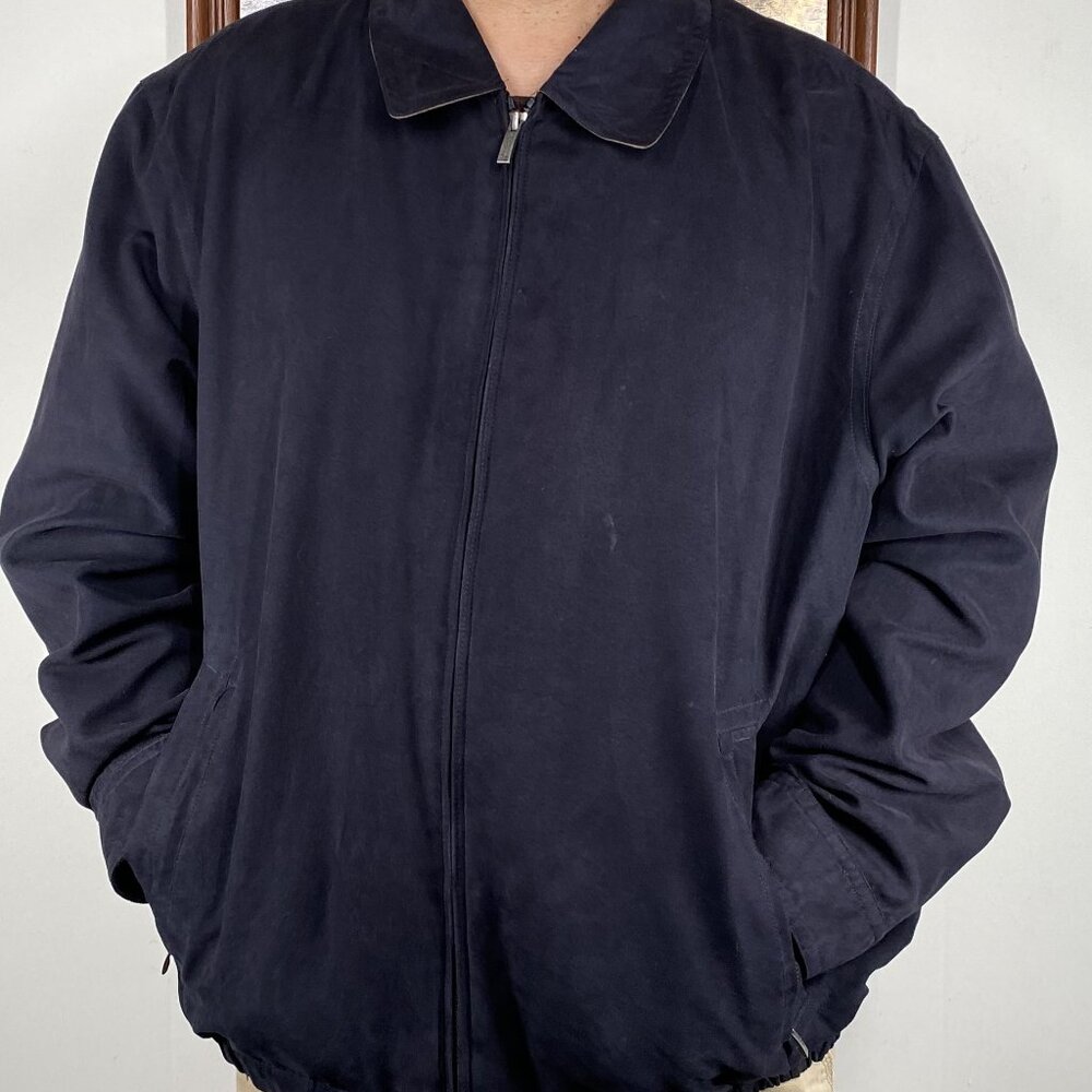 Roundtree & Yorke Fully Lined Jacket Men's XXL Blue Outdoor Casual